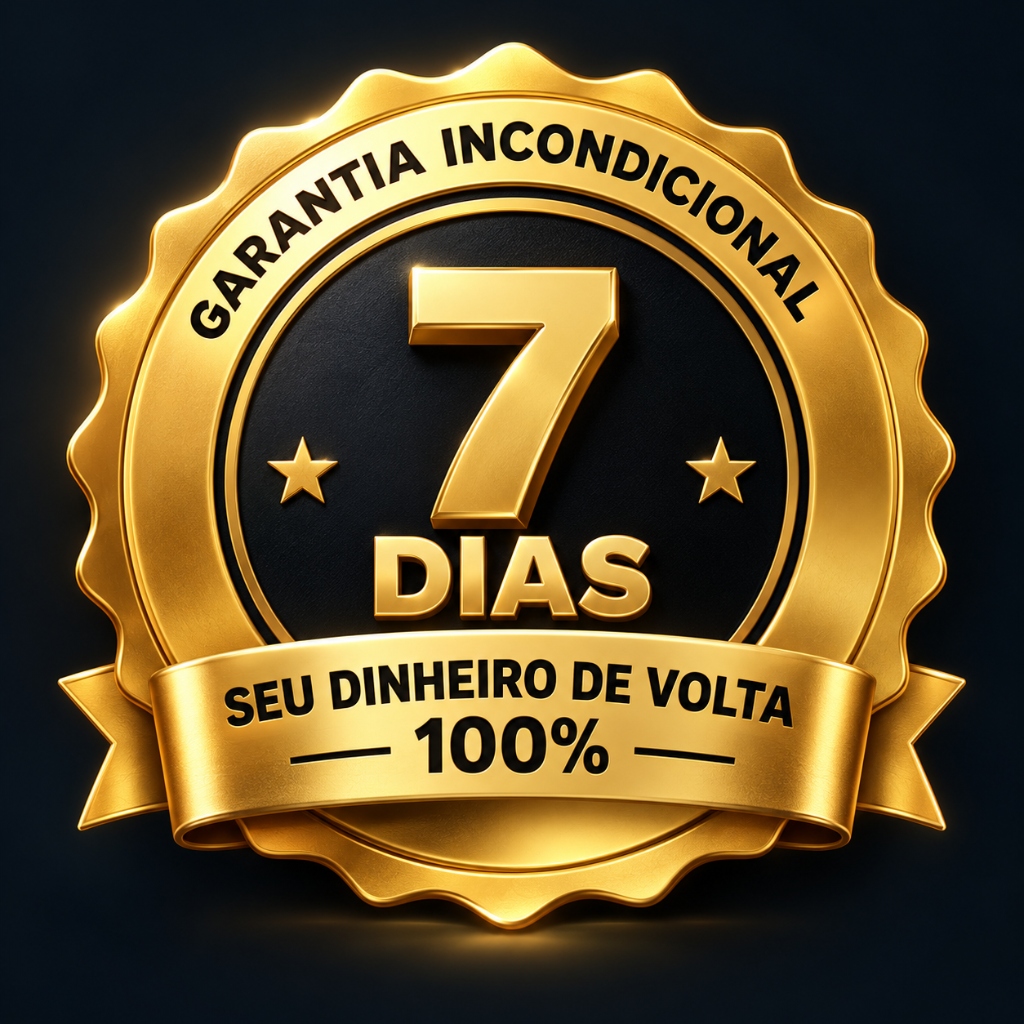 Selo de Garantia Incondicional de 7 Dias - 100% do seu dinheiro de volta